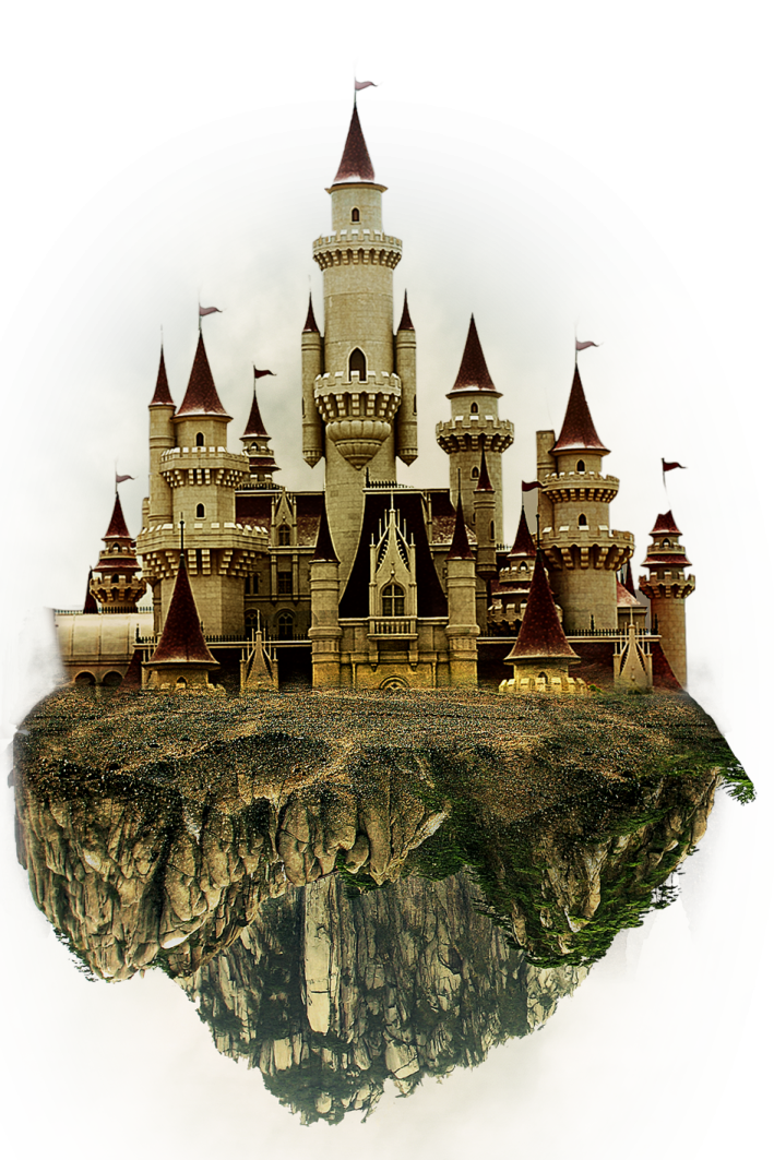 a castle on top of a mountain