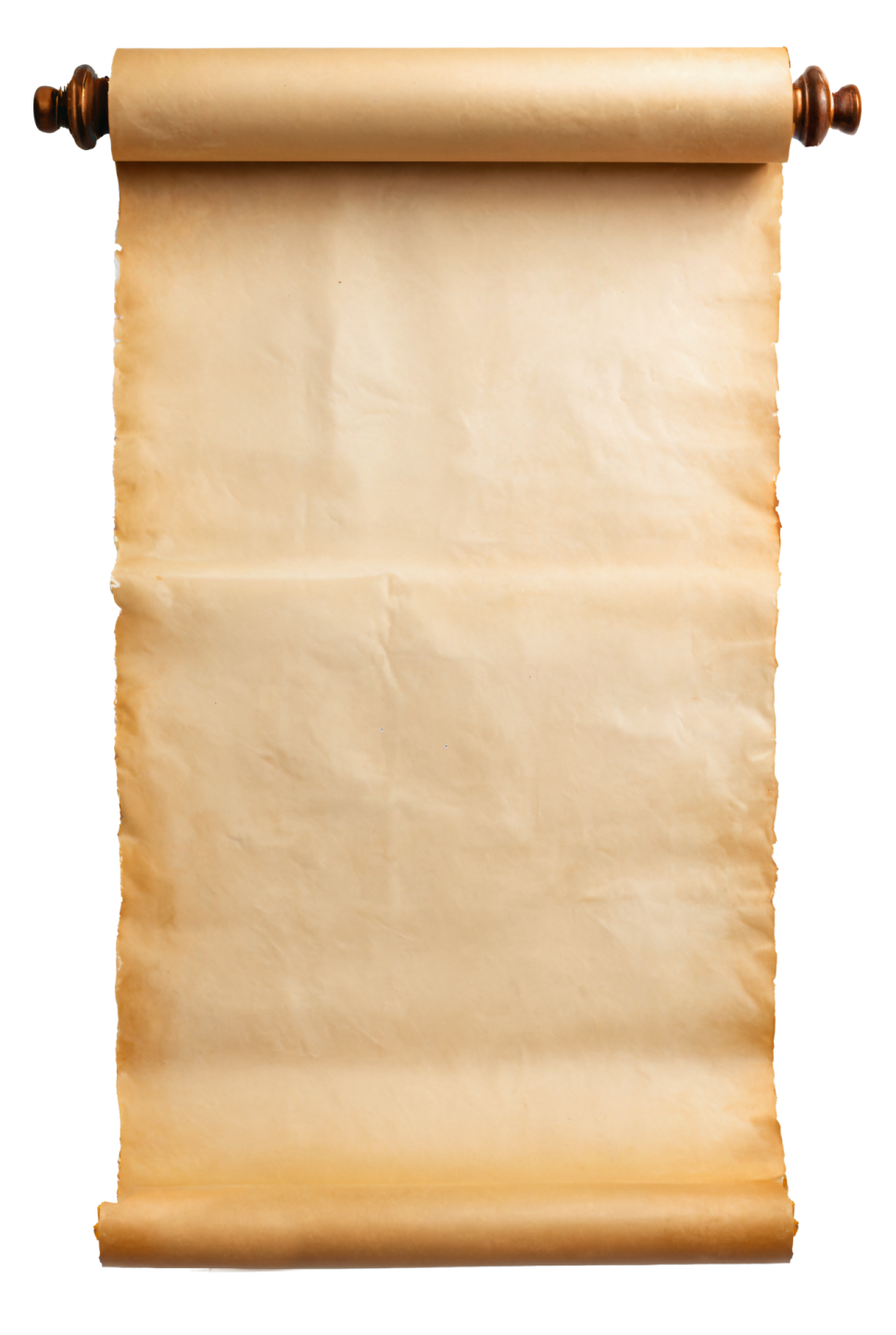 an old scroll on a white background