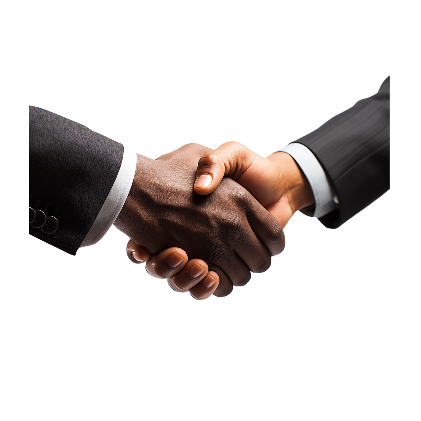 two men shaking hands