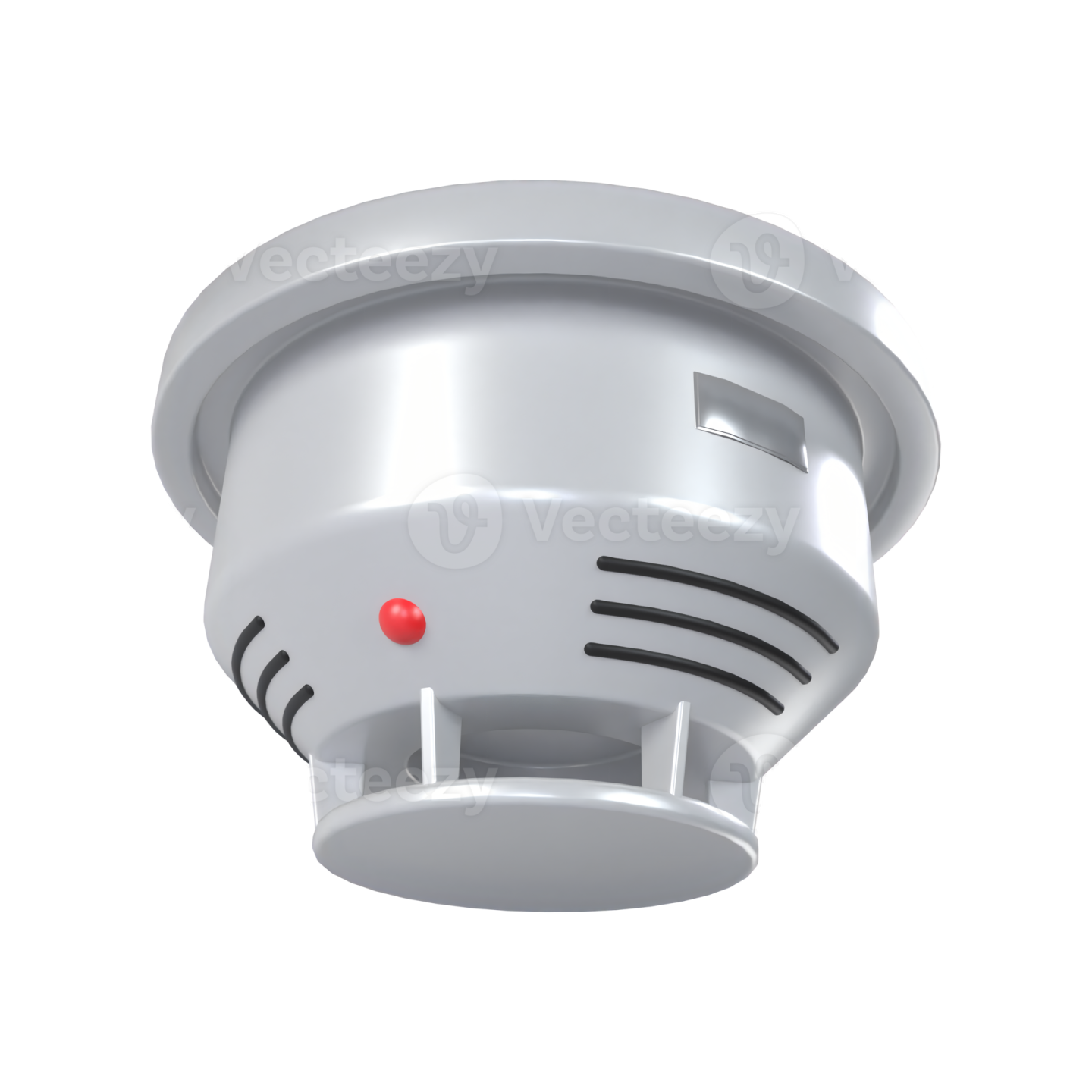 a smoke detector on a white background