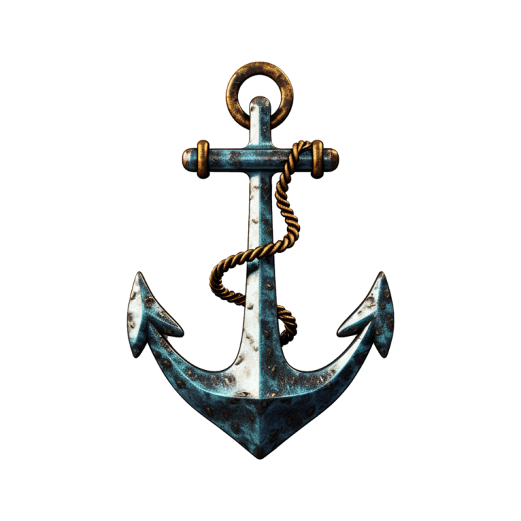 an anchor on a white background