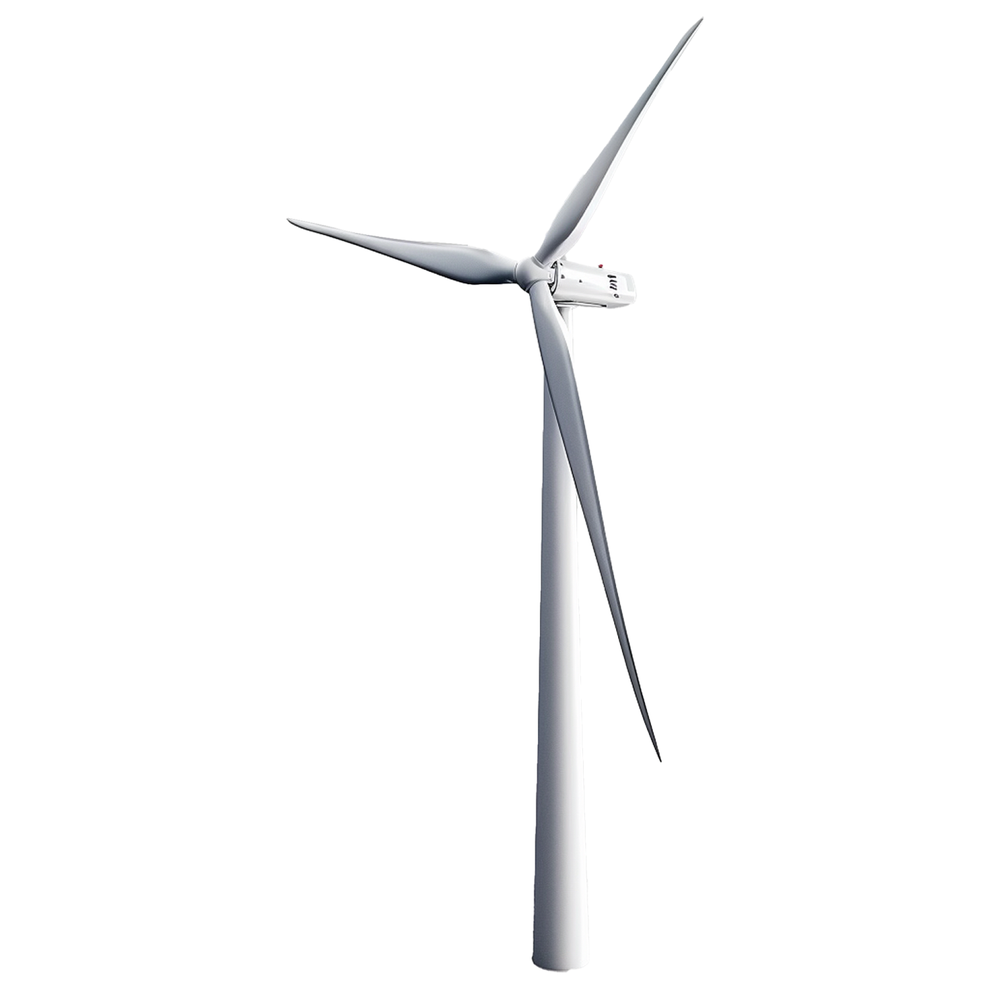 a wind turbine on a white background