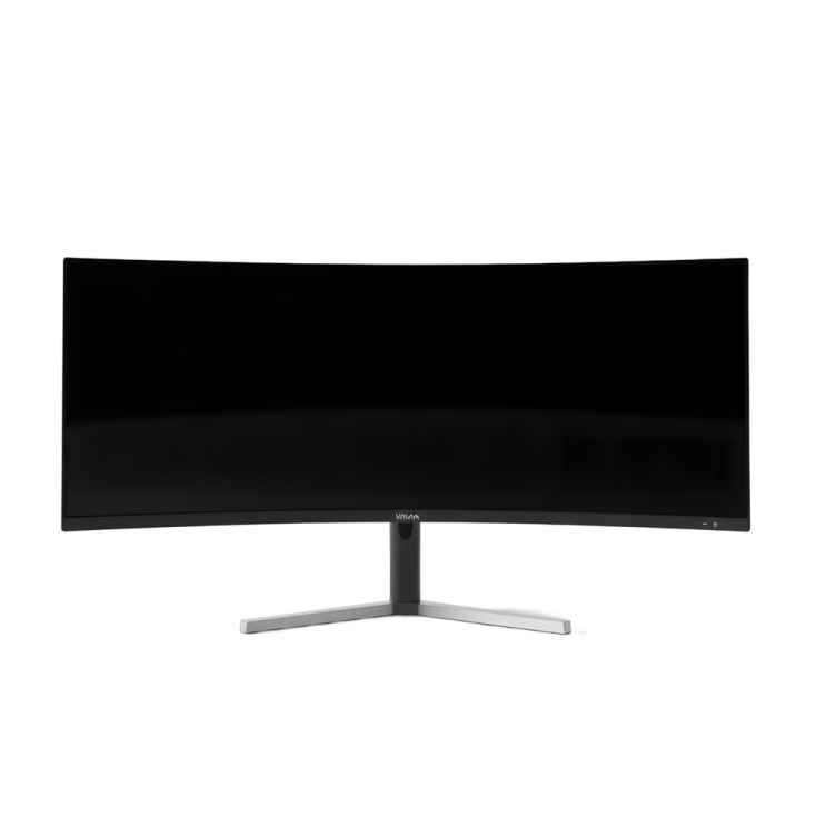 a computer monitor on a white background