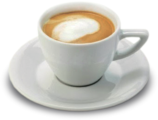 a cup of coffee on a saucer
