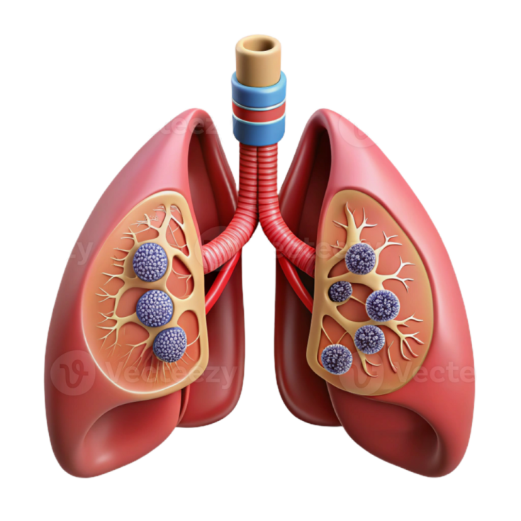 a diagram of the lungs