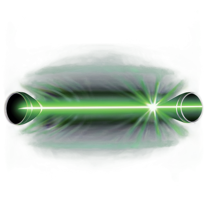 an image of a green laser on a white background