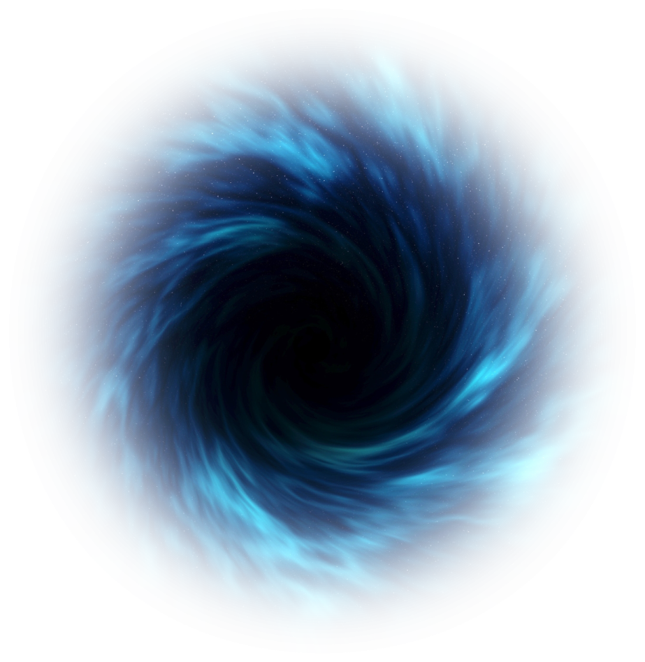 a blue vortex on a white background
