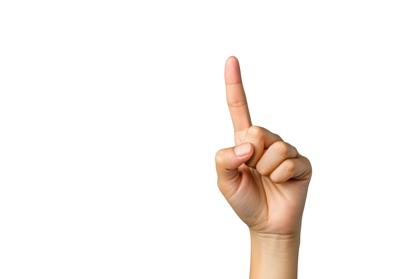 a person's hand is pointing at the camera