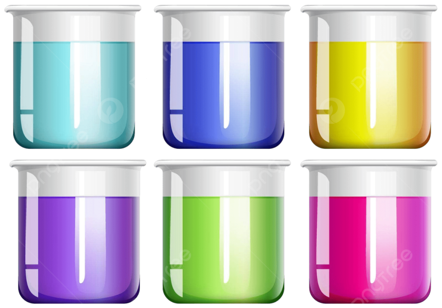 a set of colored glass jars with lids
