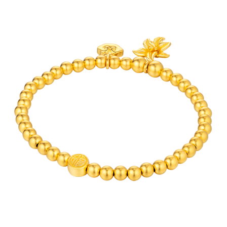 the gold bea bracelet