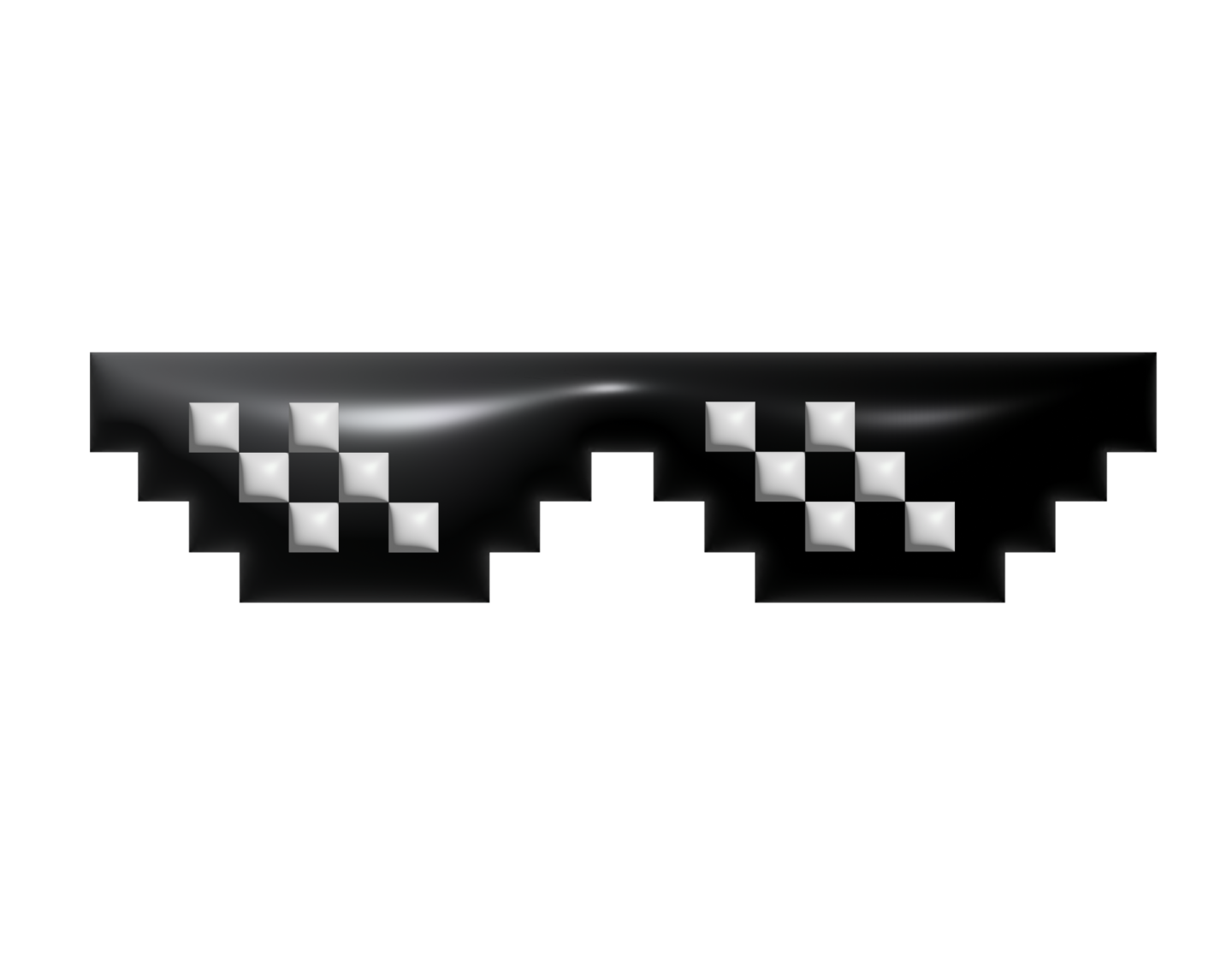 a pair of glasses on a white background