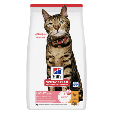 hill's science plan light adult cat food