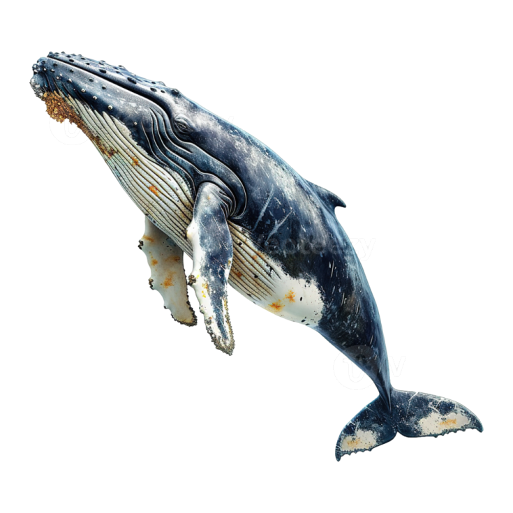 a blue whale jumping in the air with its mouth open