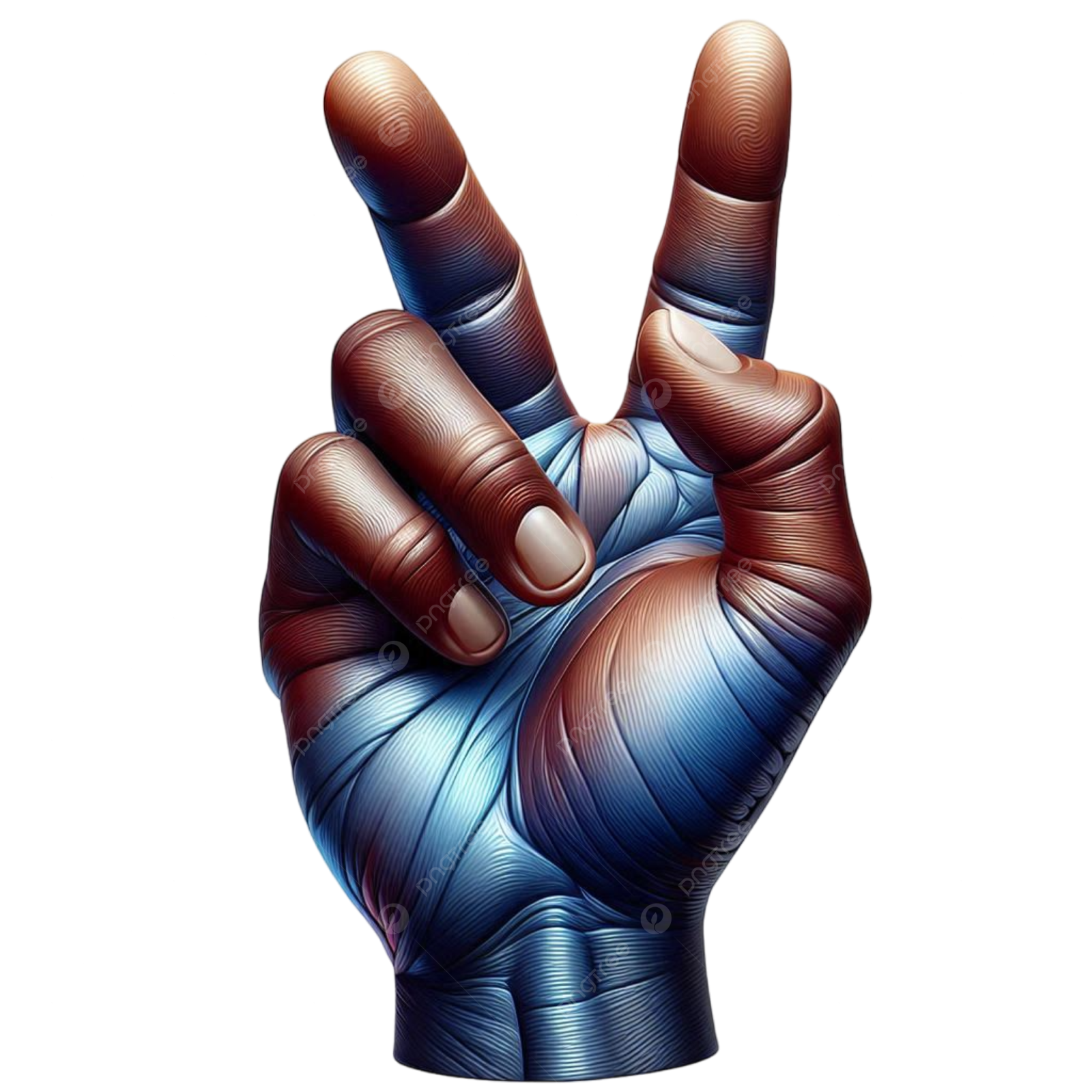 an image of a hand making the peace sign