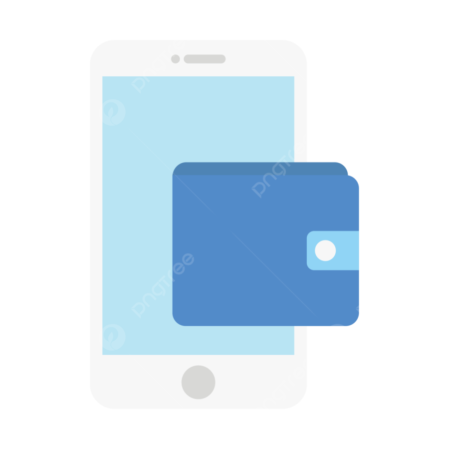 a smartphone with a credit card on it