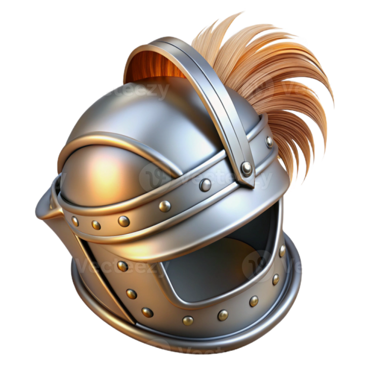 an illustration of a medieval helmet