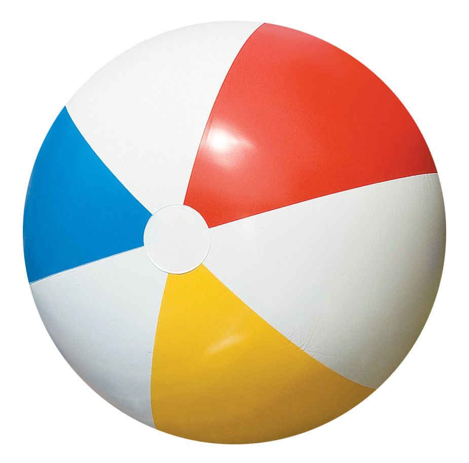 a beach ball on a white background