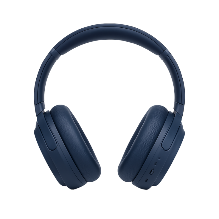 a pair of headphones on a white background