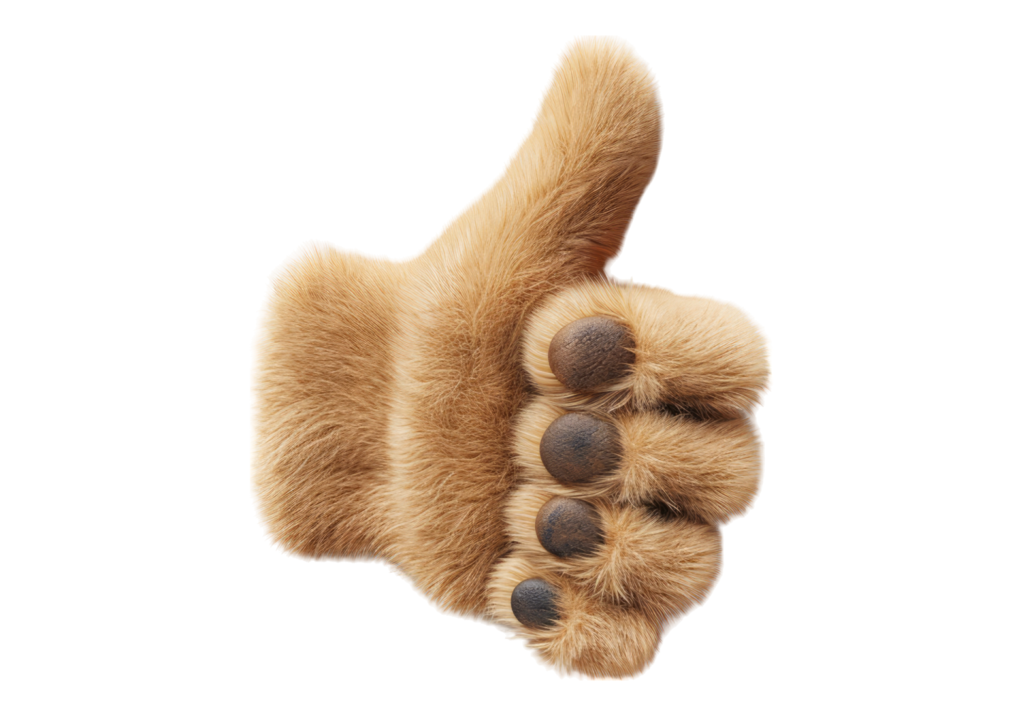 a dog's paw is shown on a white background