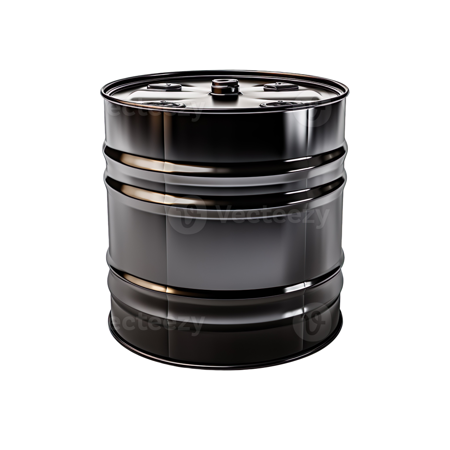 a black barrel on a white background
