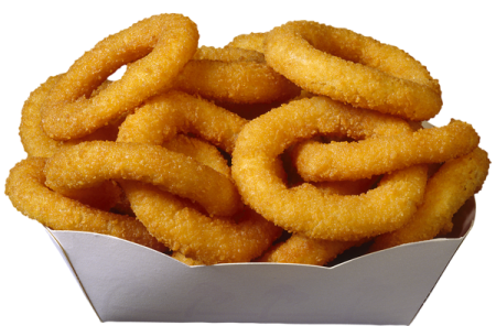 a box of onion rings