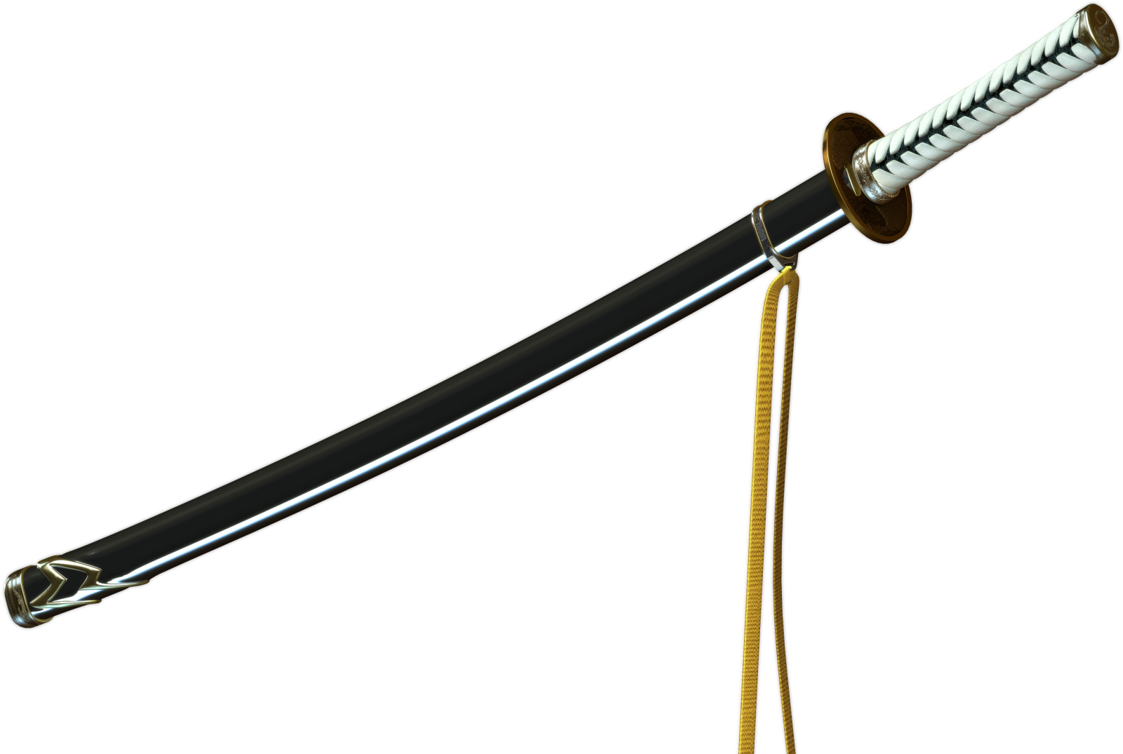 a sword on a white background