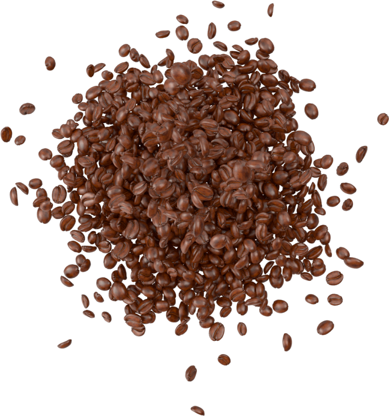 a pile of coffee beans