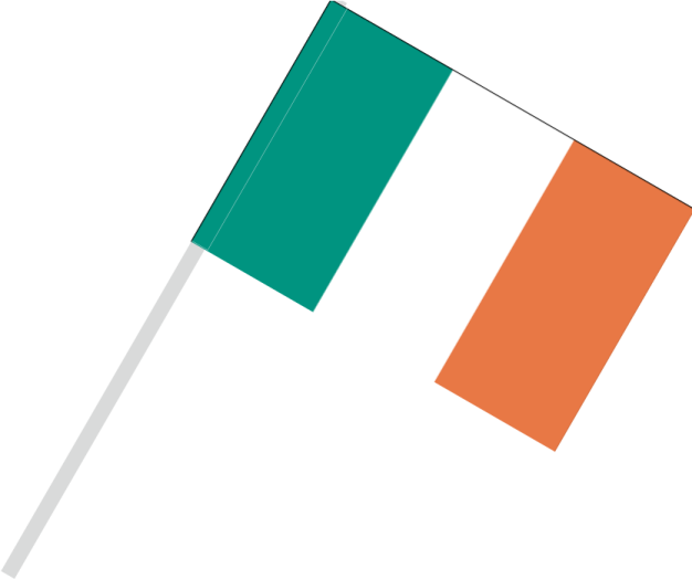 the irish and irish flags
