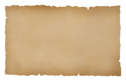 a piece of brown paper on a white background