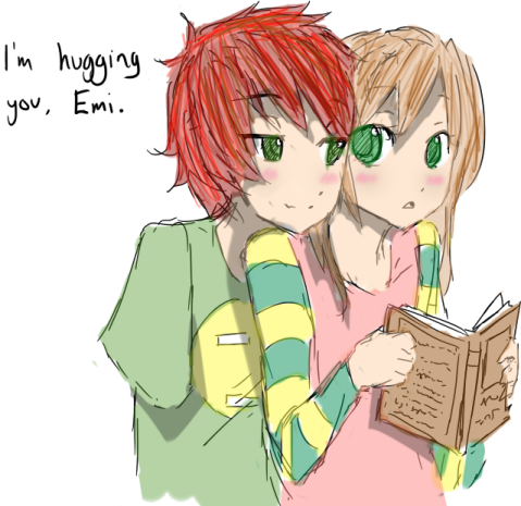 i'm hug you, e
