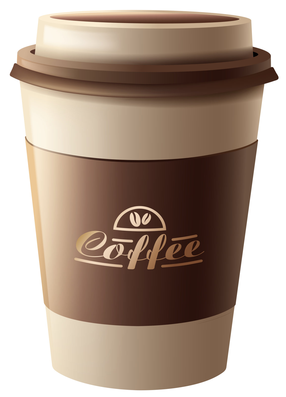 a cup of coffee with the word coffee