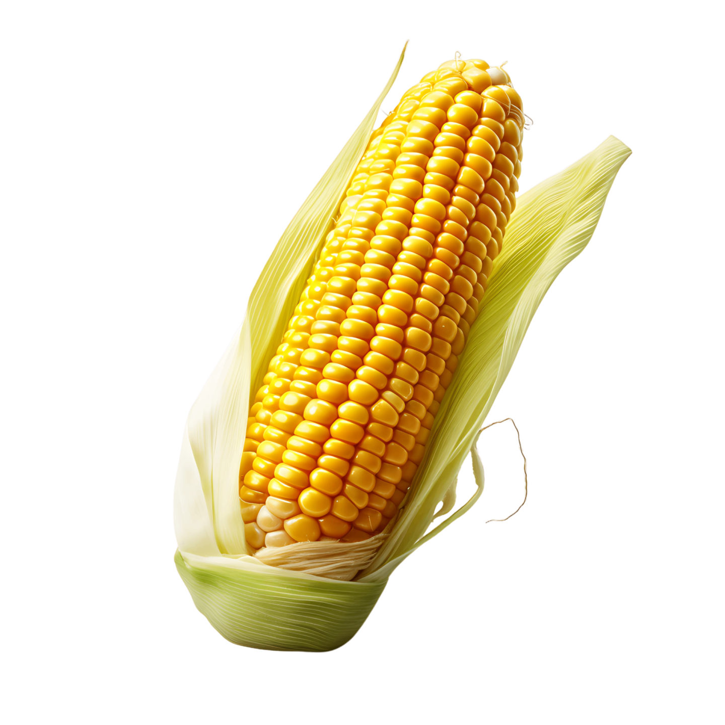 a corn on a white background