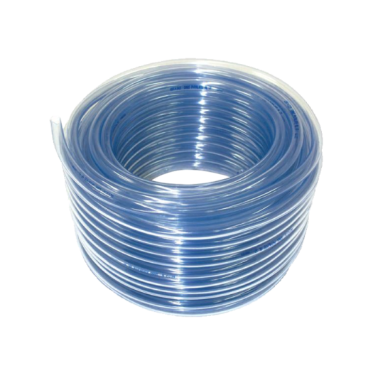 a blue hose on a white background