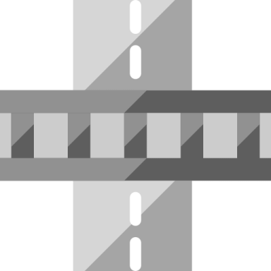 an image of a bridge with two intersectings