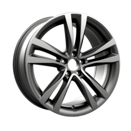 a black wheel on a white background