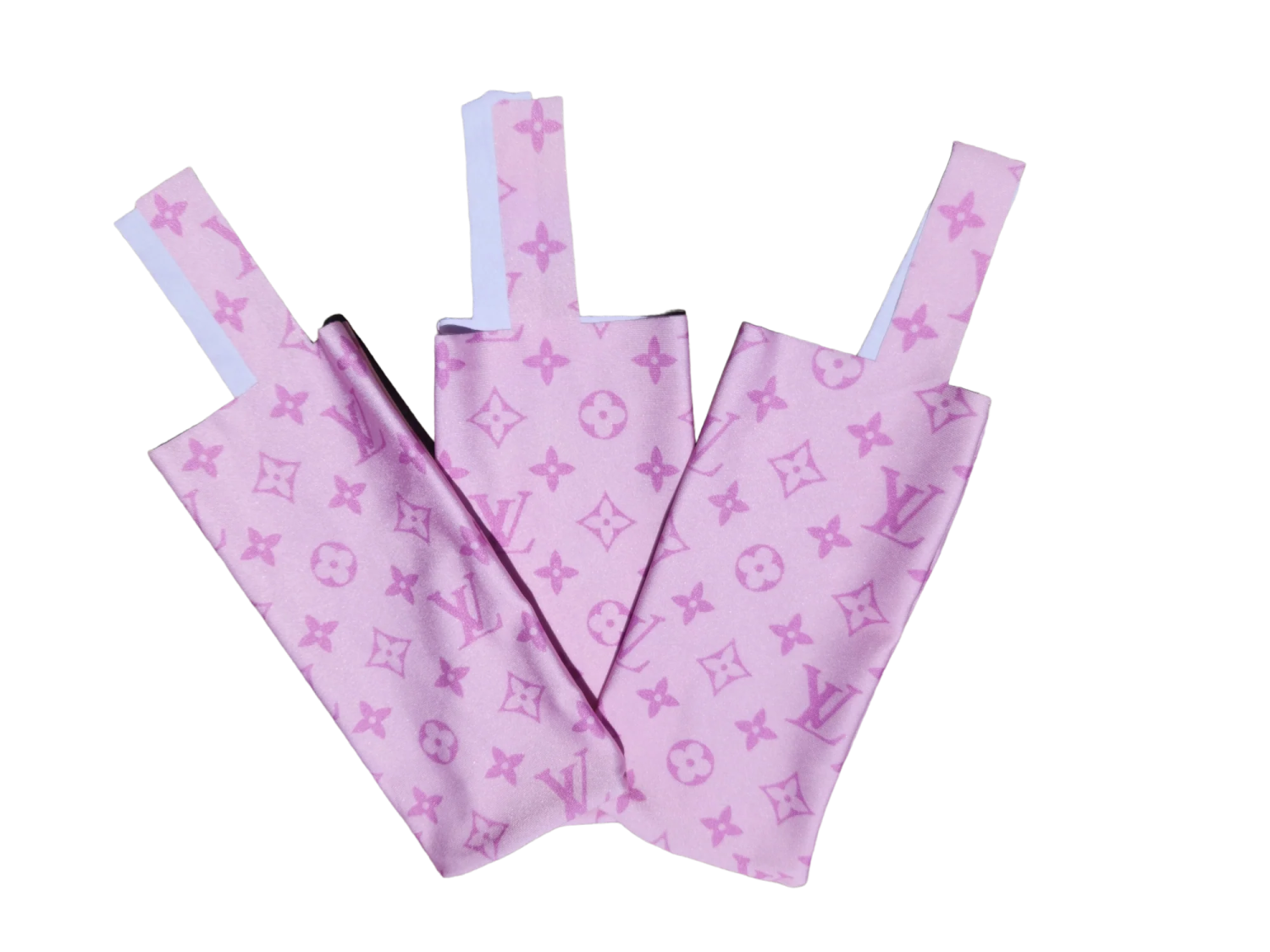 a pair of pink and purple stars on a white background