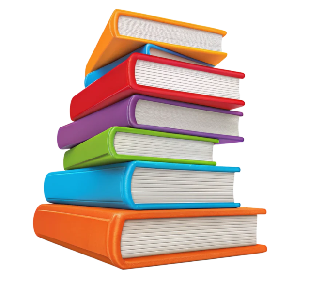 a stack of books