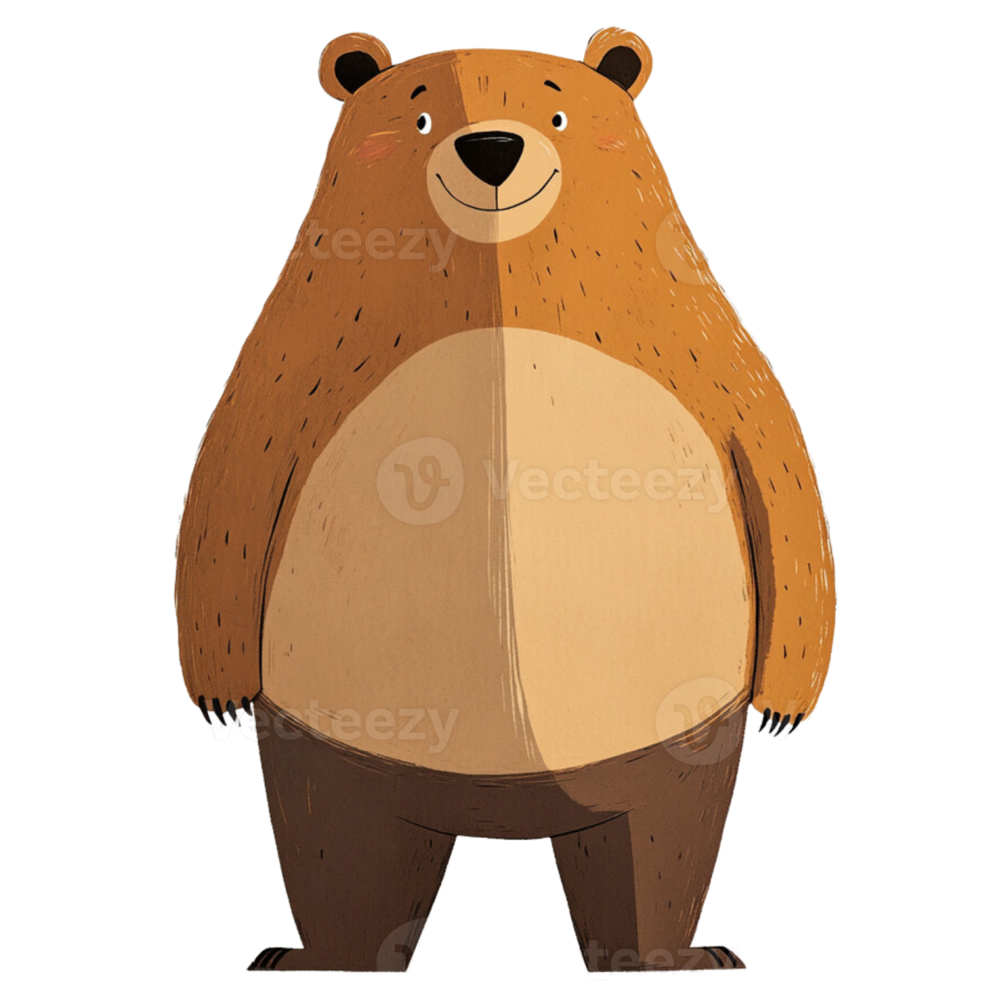 a brown bear standing on its hinds