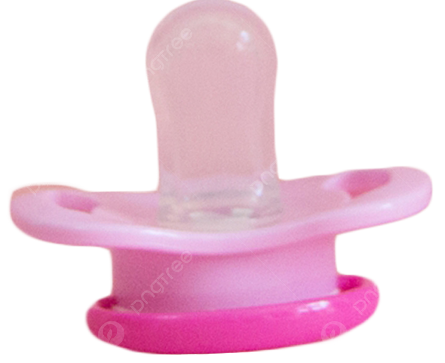 a pink paco with a white background