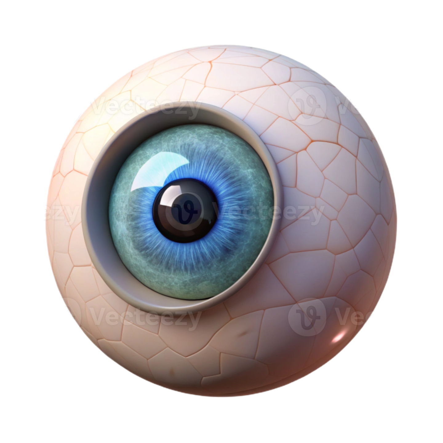 a close up view of an eyeball