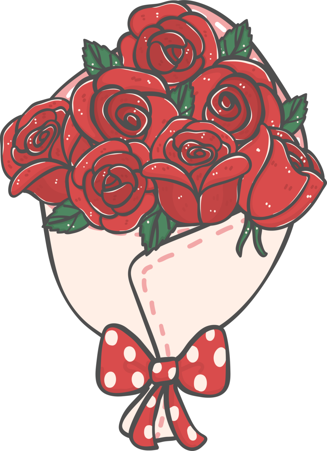 a bouquet of red roses with a bow