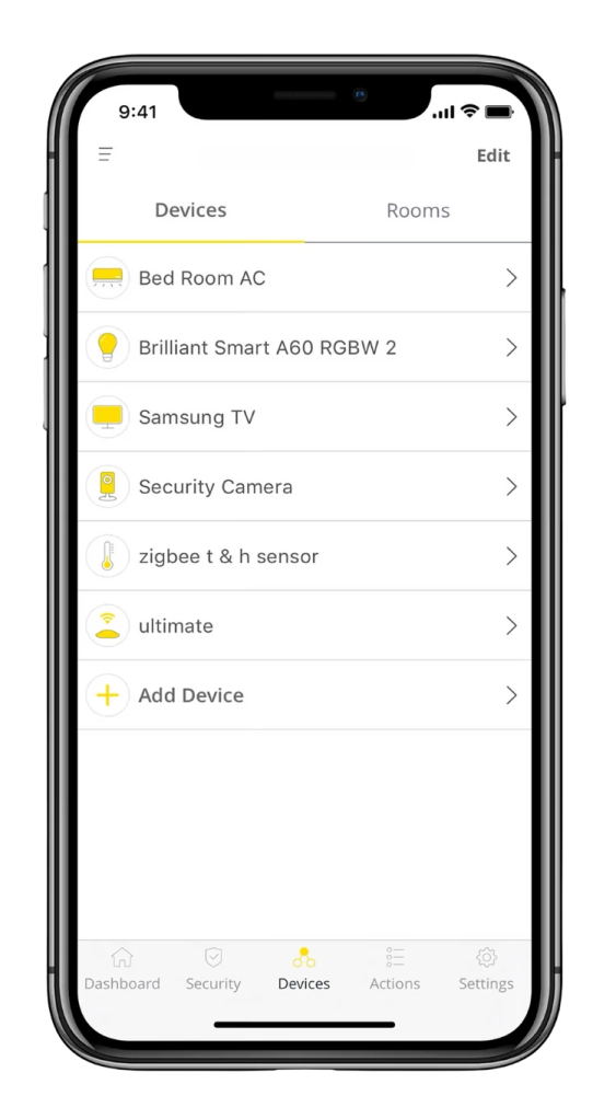 a phone showing the settings and settings of the app