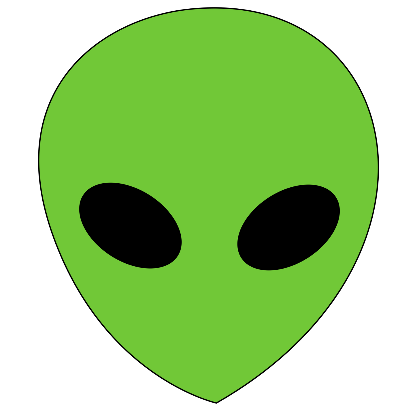 a green alien head