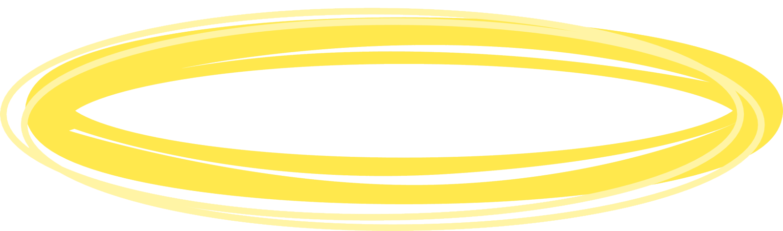 a yellow ring with a white background