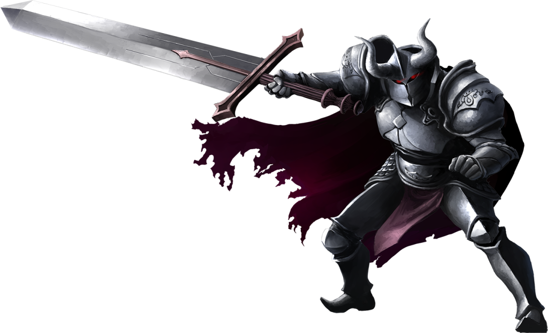 an image of a knight holding a sword