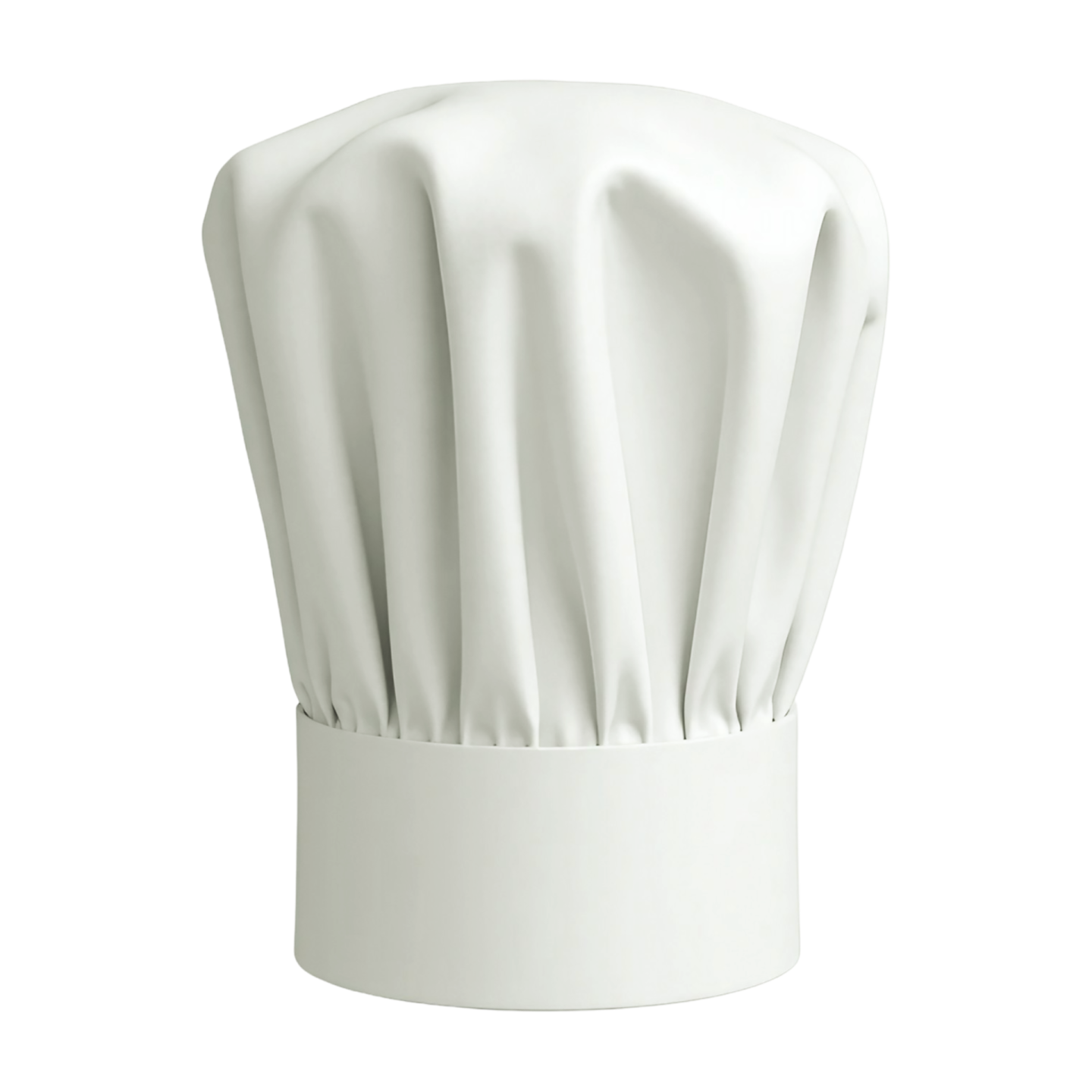 a chef's hat on a white background