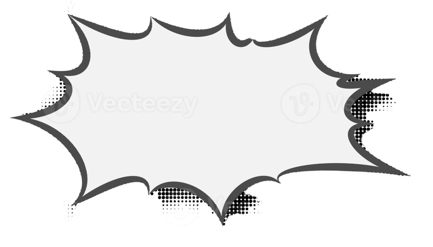 a black and white comic speech bubble