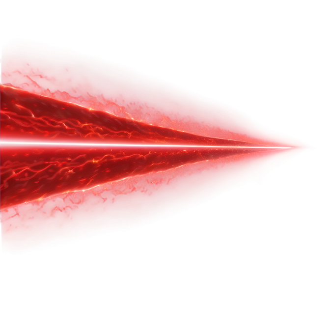an image of a red light shining through a white background