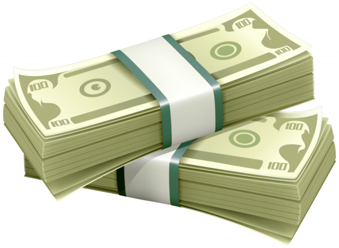 a stack of money on top of each other stacks