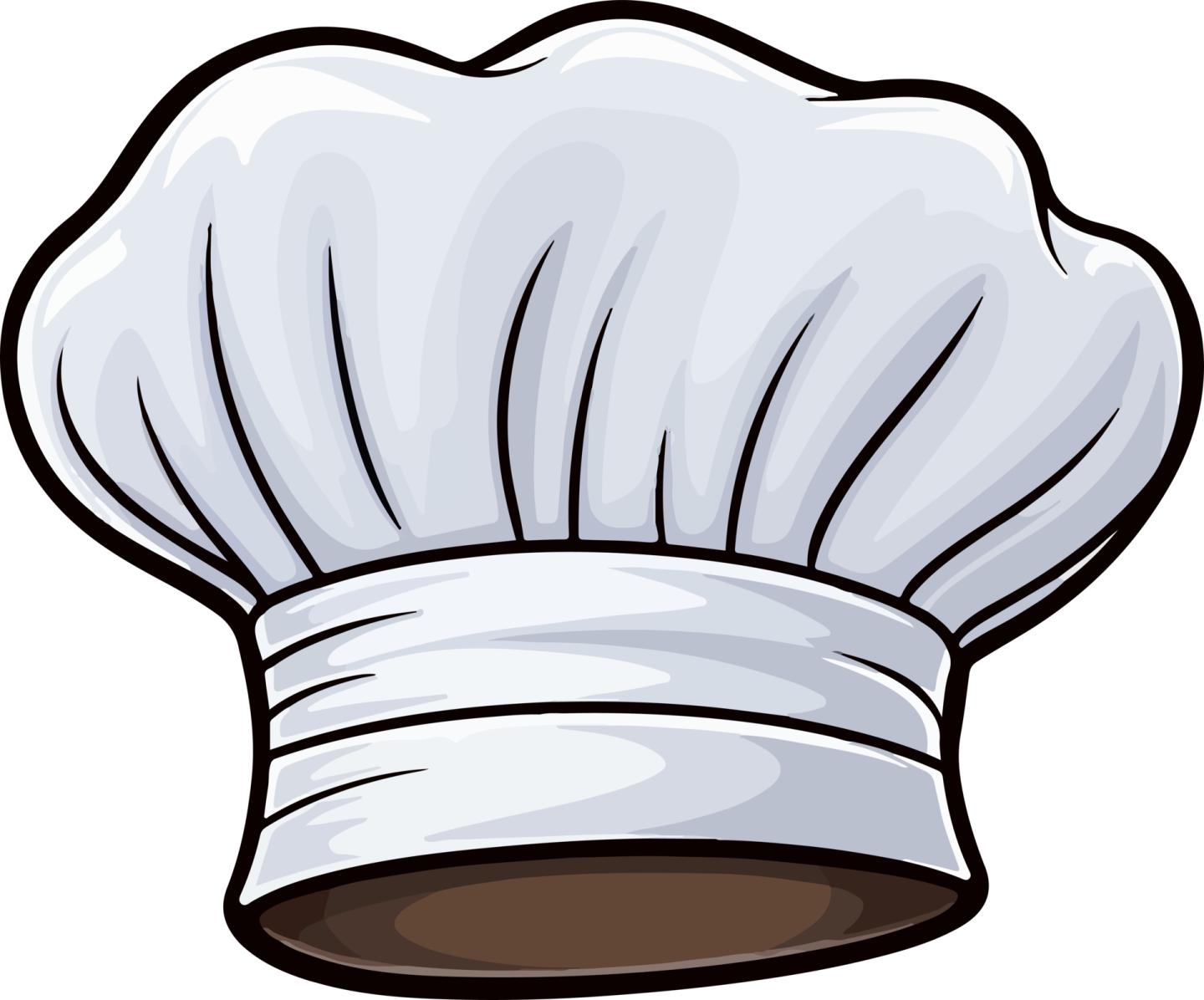 a chef hat on a white background